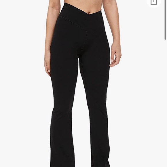 Pants - Cross waist Flare yoga pants